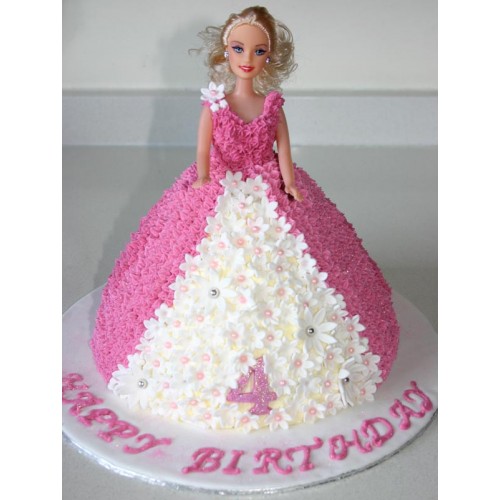 send Black Forest Barbie Doll Cake delivery